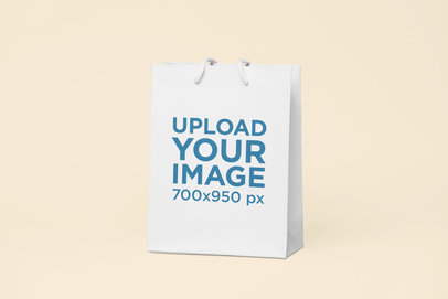 Mockup of a Gift Bag Standing on a Flat Surface 24057