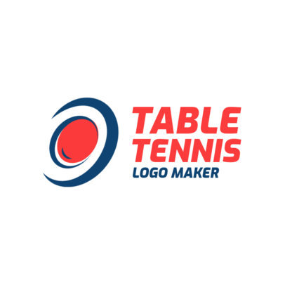 Simple Table Tennis Logo Maker 