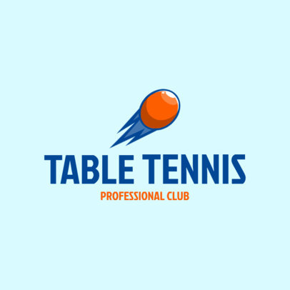 Table Tennis Logo Maker Table Tennis Logo Maker for a Professional Club