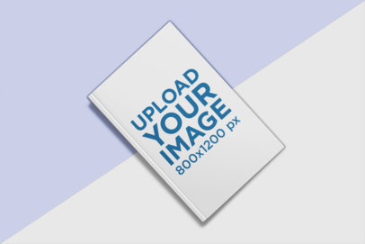 Book Mockup with a Bicolor Surface