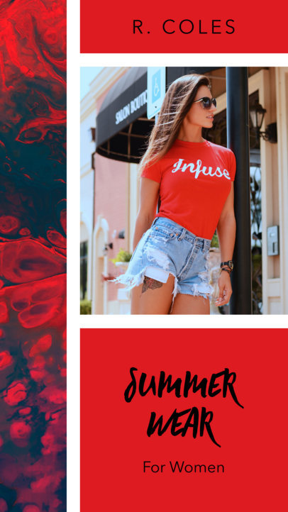 Insta Story Template for a Fashion Story