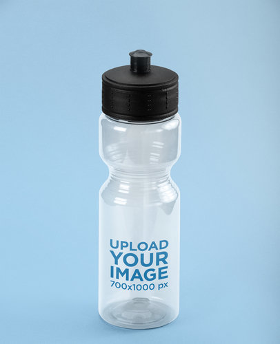 Translucent Sports Bottle Mockup