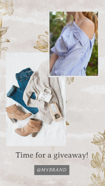 Insta Story Maker for a Fashion Giveaway 