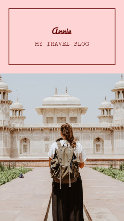 Instagram Story Template for a Personal Traveling Blog