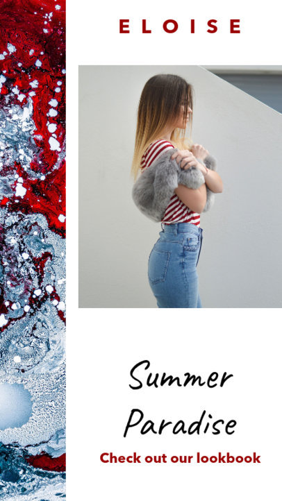 Insta Story Template for a Summer Fashion Story