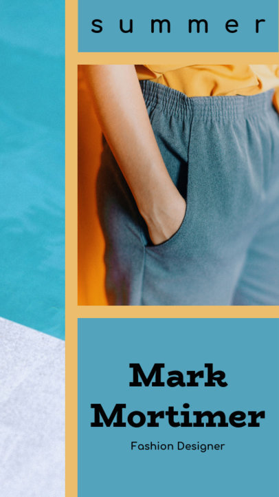 Instagram Story Maker for a Fashion Designer Story