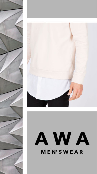 Insta Story Template for a Men's Fashion Brand