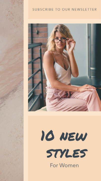 Instagram Story Template for a Women's Fashion Story
