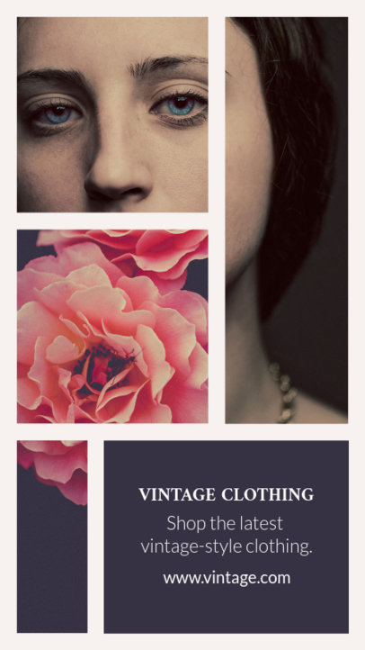 Insta Story Maker for a Vintage Clothing Brand