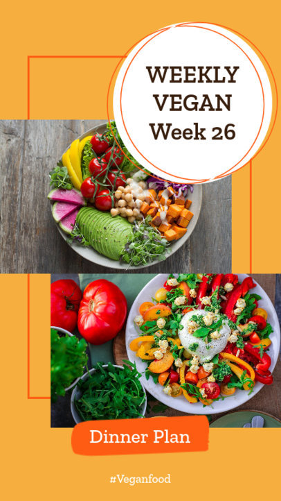 Insta Story Template for a Vegan Food Plan 858a