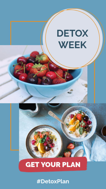 Instagram Story Template for a Detox Plan 858b