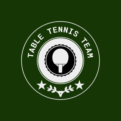 Table Tennis Logo Maker for a Table Tennis Team