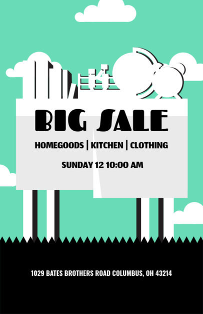 Summer Yard Sales Online Flyer Maker 