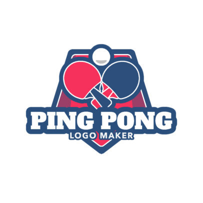 Simple Ping Pong Logo Maker 