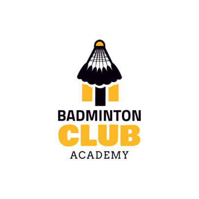 Simple Badminton Logo Maker