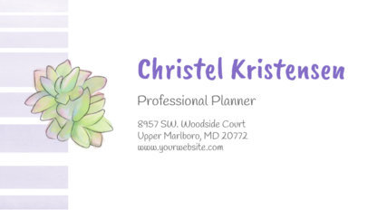 Professional Planner Business Card Maker 