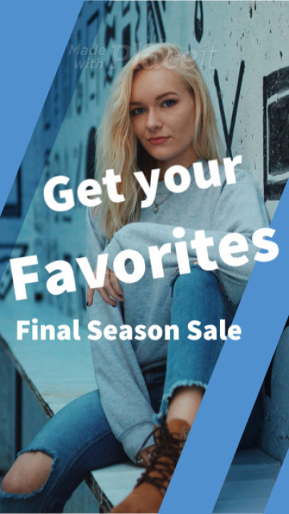 Instagram Story Video Maker to Create a Season Sale Video Ad