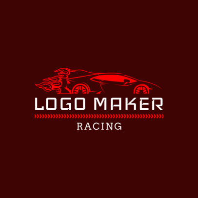 Racing Logo Design Template for Auto Race Teams