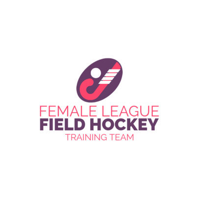 Field Hockey Logo Maker for a Female Hockey League