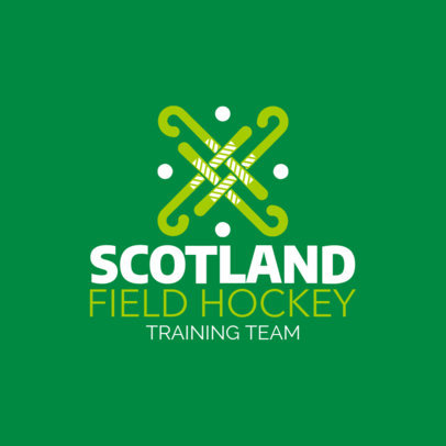 Field Hockey Logo Template for Hockey Training Teams 