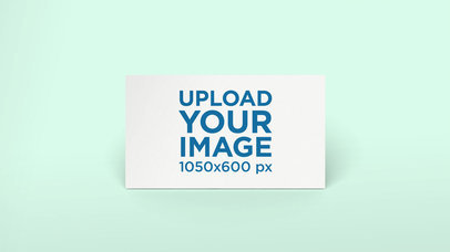 Business Card Mockup on a Solid Surface