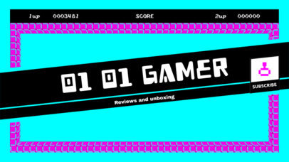 YouTube Banner Maker with Gaming Graphics