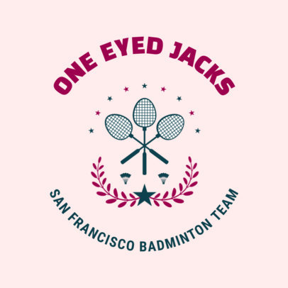 Badminton Logo Maker for a Local Badminton Team