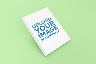 Magazine Mockup with a Solid Background