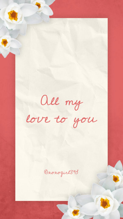 Romantic Valentine's Day Instagram Story Template