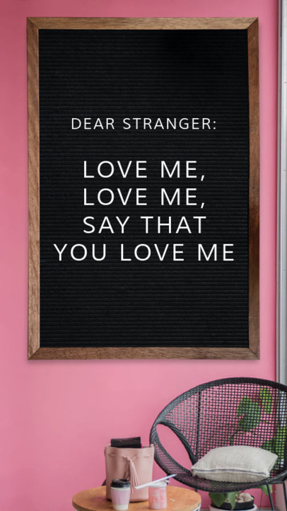 Valentine's Day Instagram Story Template for Quotes 