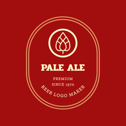 Artisanal Beer Logo Design Template 