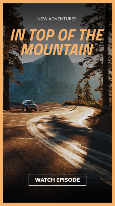 Adventurous Instagram Story Template for a Travel Blogger