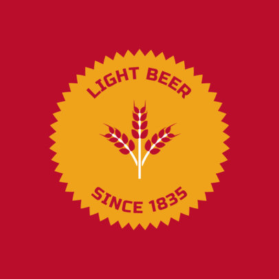 Minimalistic Brewery Logo Design Template