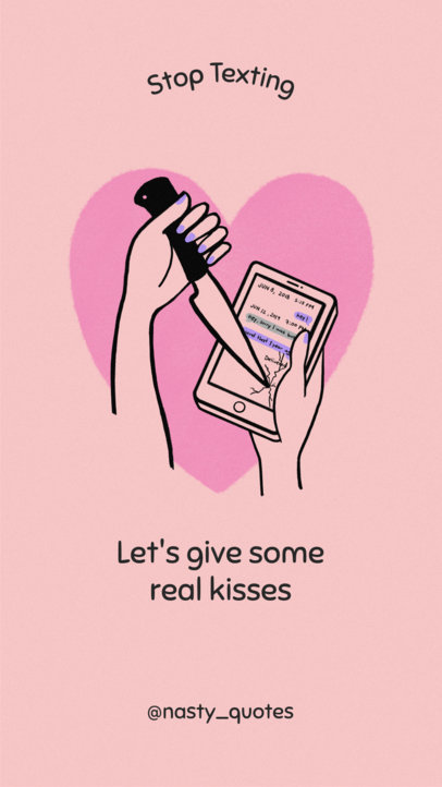 Instagram Story Maker for a Valentine's Day Quote