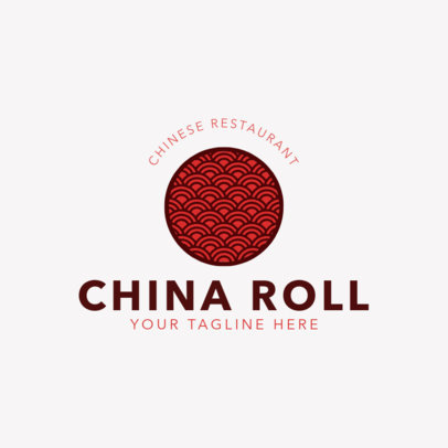 Chinese Restaurant Logo Template for Traditional Asian Food