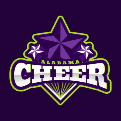 Cheerleading Logo Template for Squads and Teams