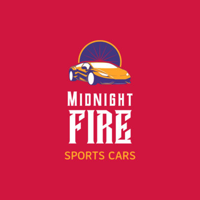 Racing Logo Design Template for a Sports Car Team