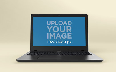 Front View Laptop Mockup of an Acer Aspire