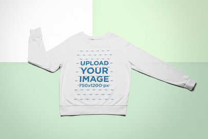 Hoodie Mockup Featuring a Colorful Background 24763