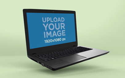 Render Mockup of a Floating Acer Aspire Windows Laptop