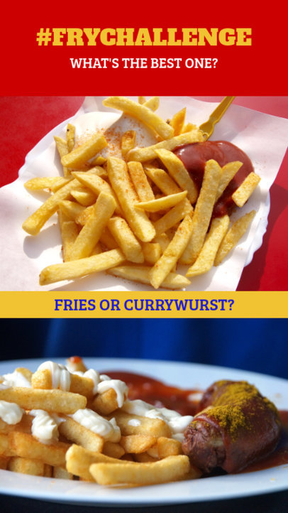 This or That Instagram Story Maker with Food Options