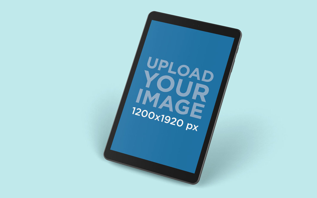 Mockup of a Samsung Galaxy Tab A on a Surface