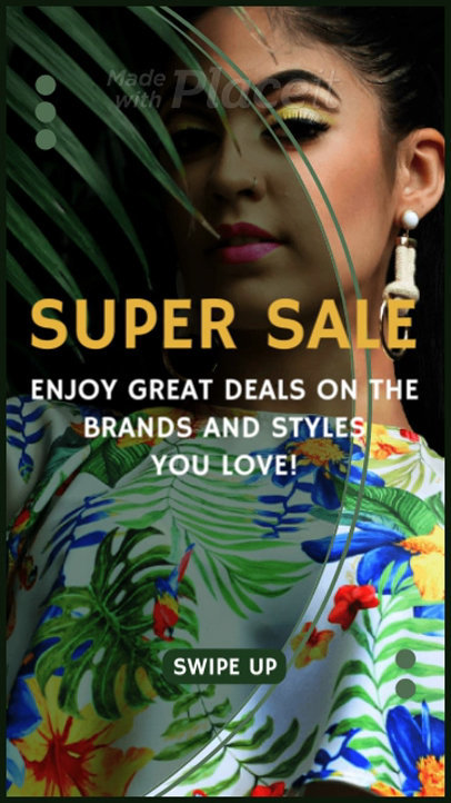 Instagram Story Video Maker with Modern Animations for a Promo Video