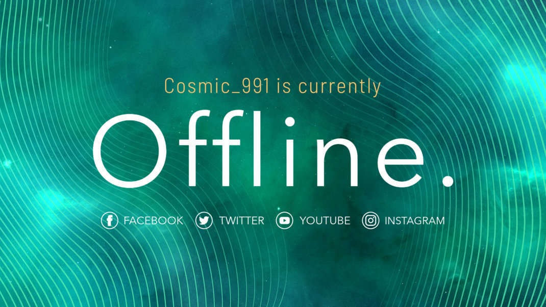 Simple Twitch Offline Banner Template
