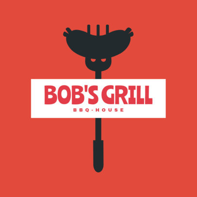 BBQ House Restaurant Logo Maker