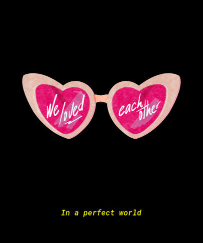 Lovely T-Shirt Design Template for Valentine's Day