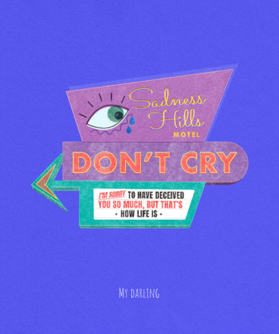 Tshirt Design Template for Valentine's Day