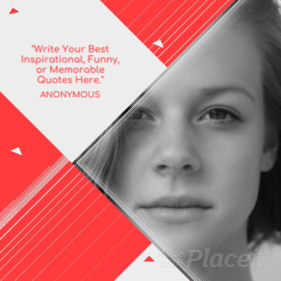 Instagram Video Maker for a Quote Video with Trendy Geometric Animations