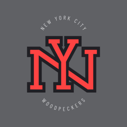 Sports Logo Maker with Capital Letters Graphic