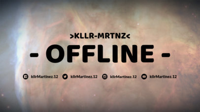 Simple Offline Twitch Banner Maker with Milky Way Images